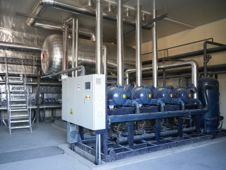 refrigeration machinery room